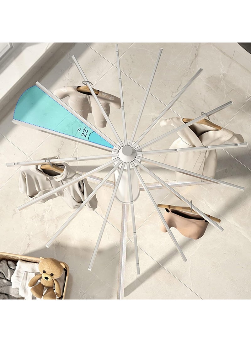 DubaiGallery Portable and Foldable Tripod Clothes Rack, Clothes Airer, Space Saving Clothes Airer for Balcony, Travel, Outdoor, Indoor - Image 3