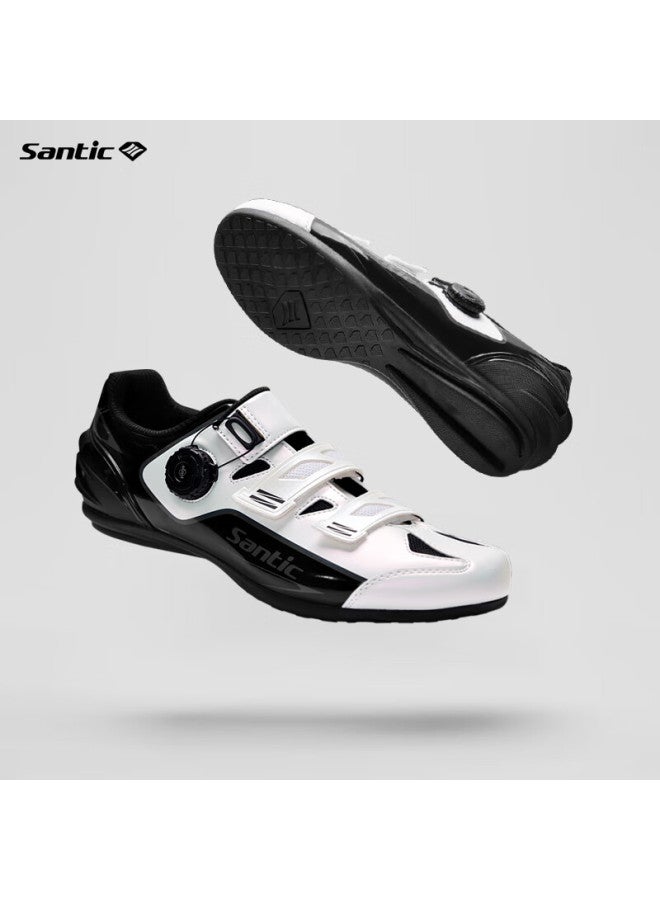 Sendik Sen Di Ke All-terrain Non-locking Cycling Shoes, Bicycle Unlocked Casual Road Shoes For Men White 42 - Image 4