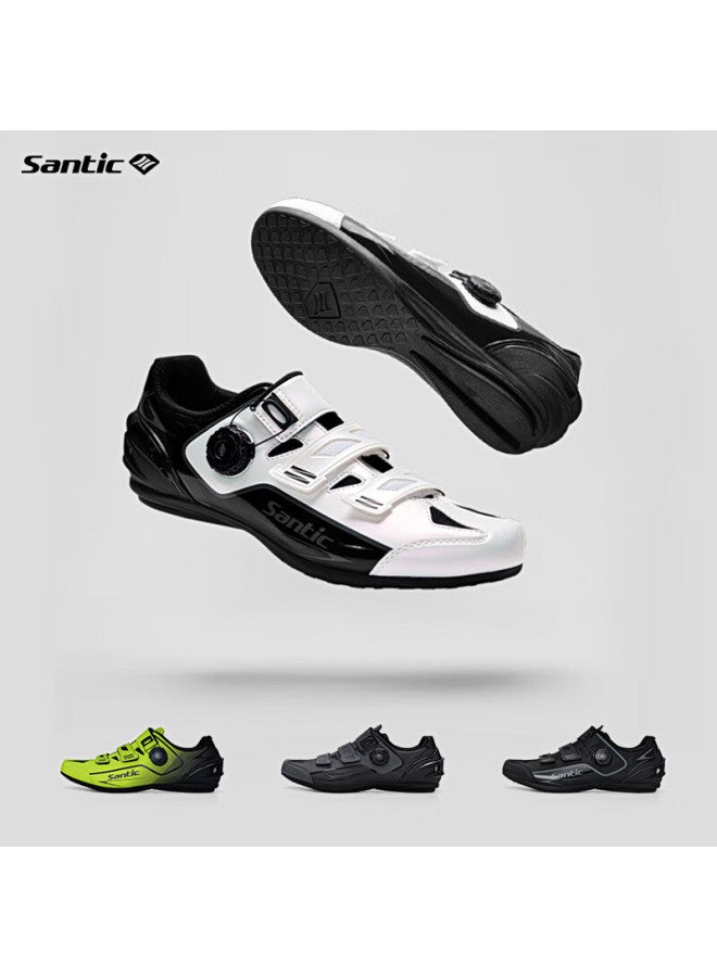 Sendik Sen Di Ke All-terrain Non-locking Cycling Shoes, Bicycle Unlocked Casual Road Shoes For Men White 42 - Image 5