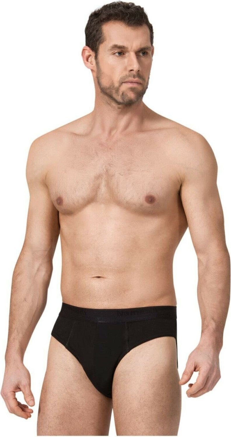 Namaldı 12 Pieces Black Color Sports Slip Briefs 