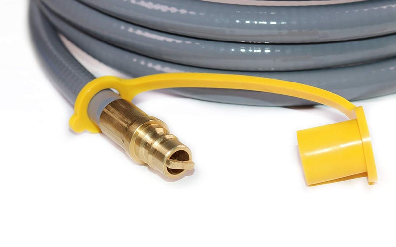 DOZYANT 24 Feet 3/8" ID Natural Gas Hose, Low Pressure LPG Hose with Quick Connect, for Weber, Char-broil, Pizza Oven, Patio Heater and More, 3/8 Female x 3/8 Male Flare Quick Disconnect - Image 4