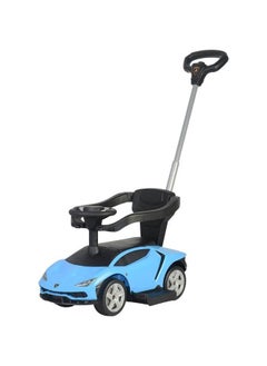 LAMBORGHINI Lamborghini Car Ride-on with Push Handle & Canopy (Blue)  - Image 2