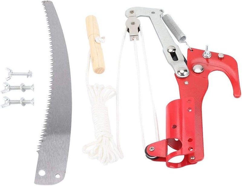 كلاراكو منشار تقليم الأشجار الطويل، مقص تقليم حاد للحديقة بعجلتين، مقص تقليم الأشجار، أداة تشذيب، أداة قطف فاكهة طويلة المدى - Image 1