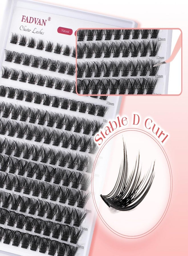 FADVAN DIY Lash Clusters Extensions 144 Clusters - D Curl 0.07mm, 8-16mm Mixed Lengths - Natural Look, Thin Band for Comfort - F31-0.07D - Image 5