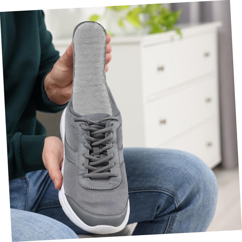 4 Pairs Thermal Plush Insoles Non Crease Winter Boot Shoe Inserts Warm Thick Soles - Image 5