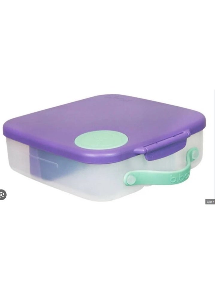 b.box Lunch Box – Bento-Style Kids Lunchbox with Ice Pack, Leak-Resistant Compartments, Easy-Lock Lid, BPA-Free – Passion Splash (Purple/Green) - Image 4