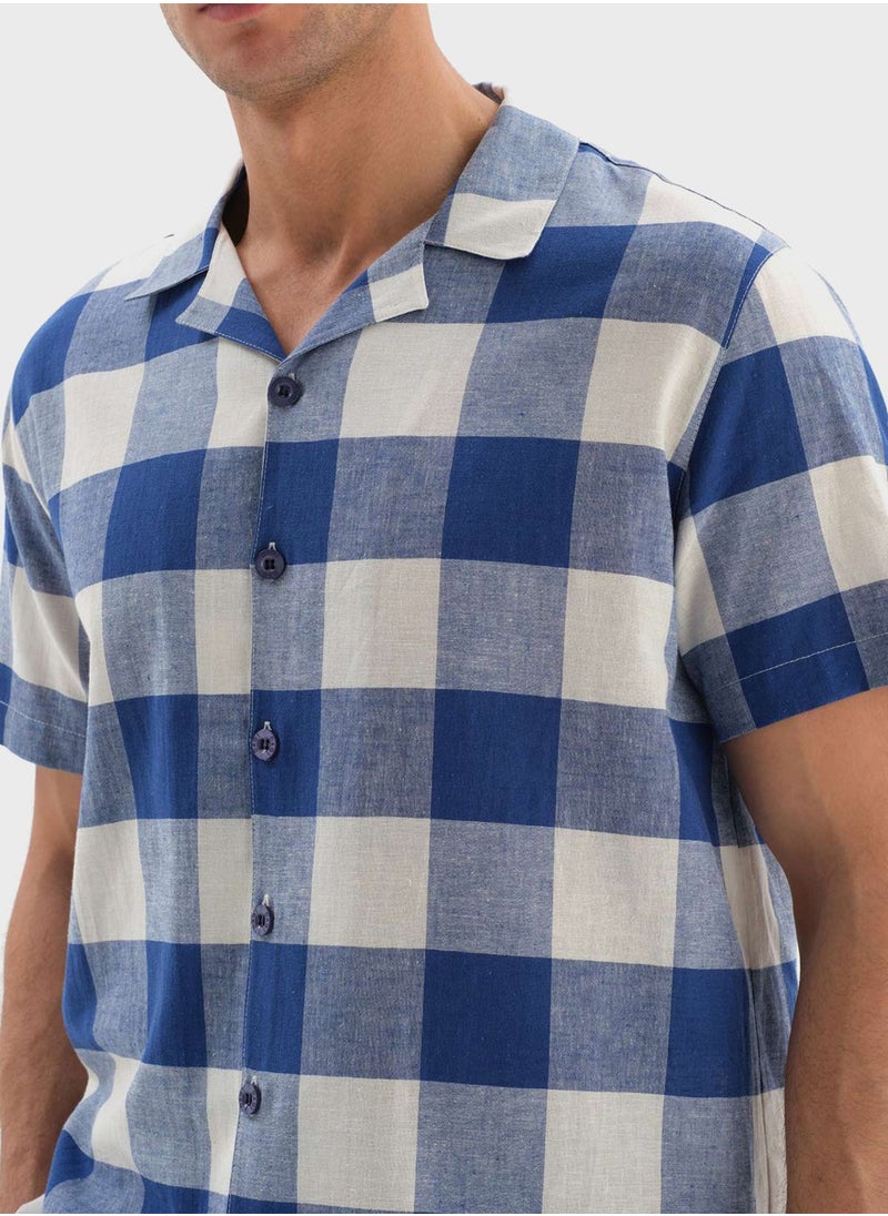 dagi - Checked Shirt & Shorts Set - Image 1