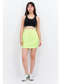 adidas Originals Women Sportswear Fit Drawstring Outdoor Skirt, Neon Yellow  - Image 4