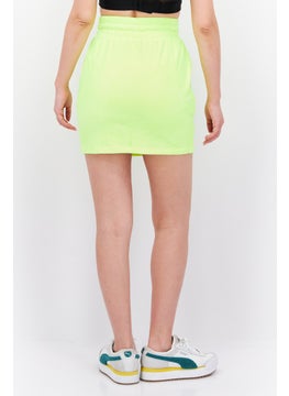 adidas Originals Women Sportswear Fit Drawstring Outdoor Skirt, Neon Yellow  - Image 3