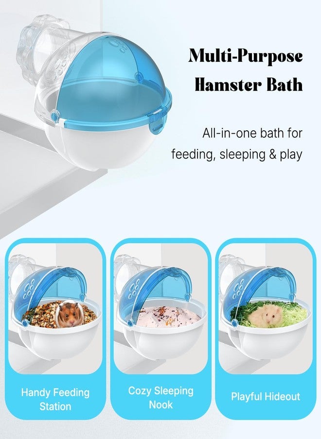 باوفلي وعاء حمام رملي للهامستر من باوفلاي، حمام رملي للهامستر، حمام هامستر، حمام رملي للهامستر، حمام هامستر، ملحقات قفص الهامستر للجربوع، الشنشيلة، الهامستر السوري والحيوانات الصغيرة - Image 3