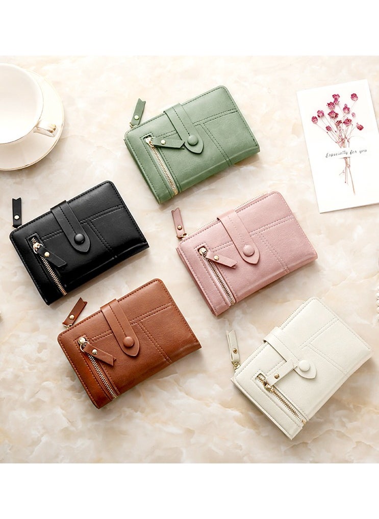 KUYING Pu Leather Short Zipper Three Fold Wallet  - Image 3
