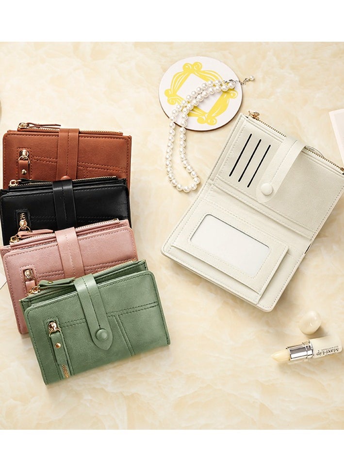 KUYING Pu Leather Short Zipper Three Fold Wallet  - Image 2