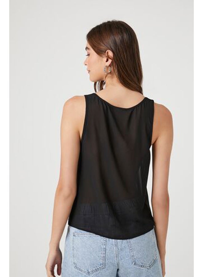 FOREVER 21 Chiffon Scoop Tank Top - Image 3