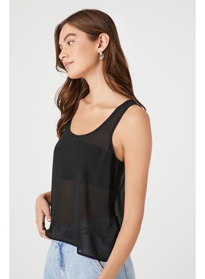 FOREVER 21 Chiffon Scoop Tank Top - Image 2