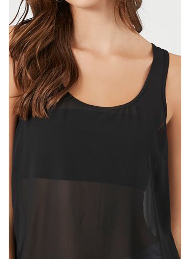 FOREVER 21 Chiffon Scoop Tank Top - Image 5
