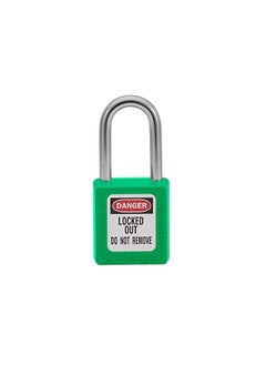Master Lock 410GRN Lockout Tagout Safety Padlock with Key Green 0.25 in. Shackle Diameter