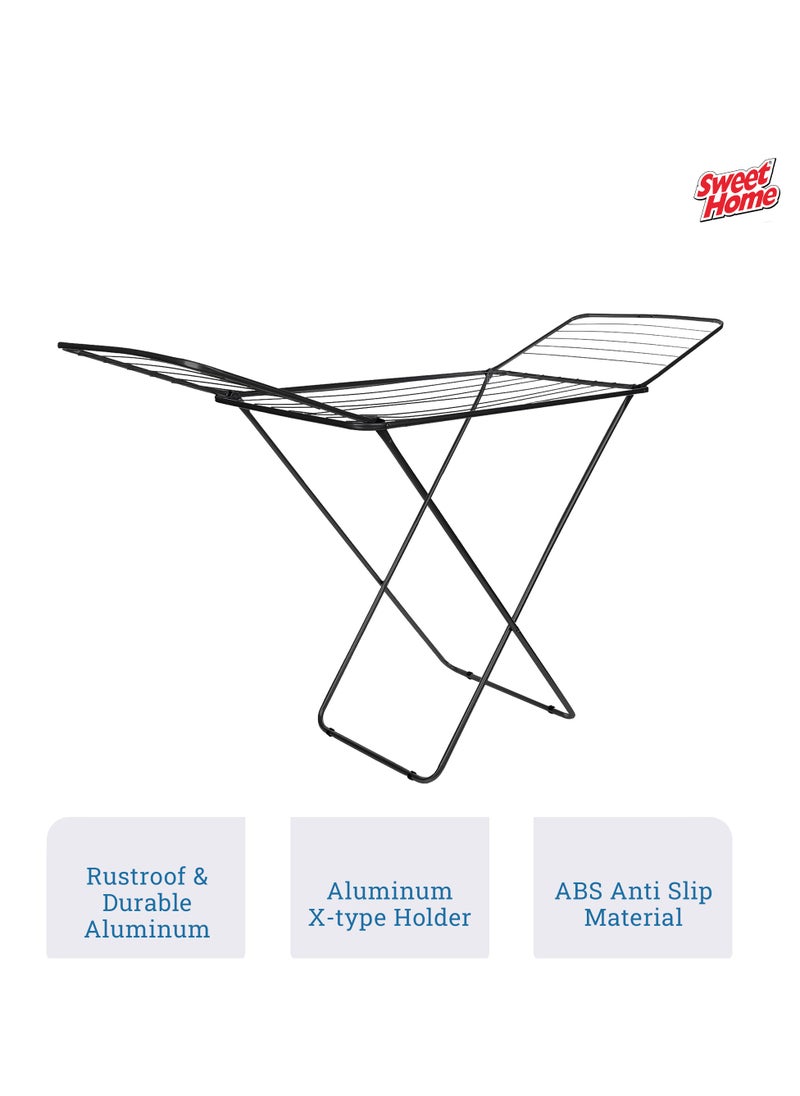 Clothes Drying Rack Stand Stainless Steel Heavy Duty Clothes Dryer Stand Space Saving, Portable & Foldable Rack Ideal For Small Areas