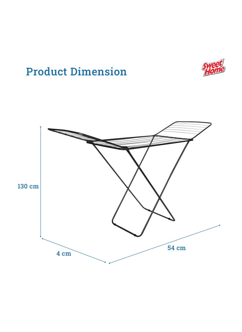 Clothes Drying Rack Stand Stainless Steel Heavy Duty Clothes Dryer Stand Space Saving, Portable & Foldable Rack Ideal For Small Areas