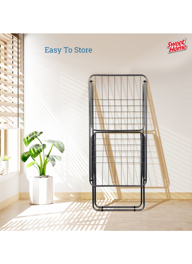 Clothes Drying Rack Stand Stainless Steel Heavy Duty Clothes Dryer Stand Space Saving, Portable & Foldable Rack Ideal For Small Areas