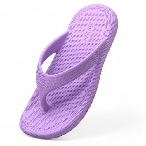 SVAAR Women Flip-Flops Slippers | Orthopedic, Diabetic, Pregnancy | Soft Doctor Anti-Skid | Comfortable & Lightweight | All Day Wear, Purple, 5 UK - Image 1