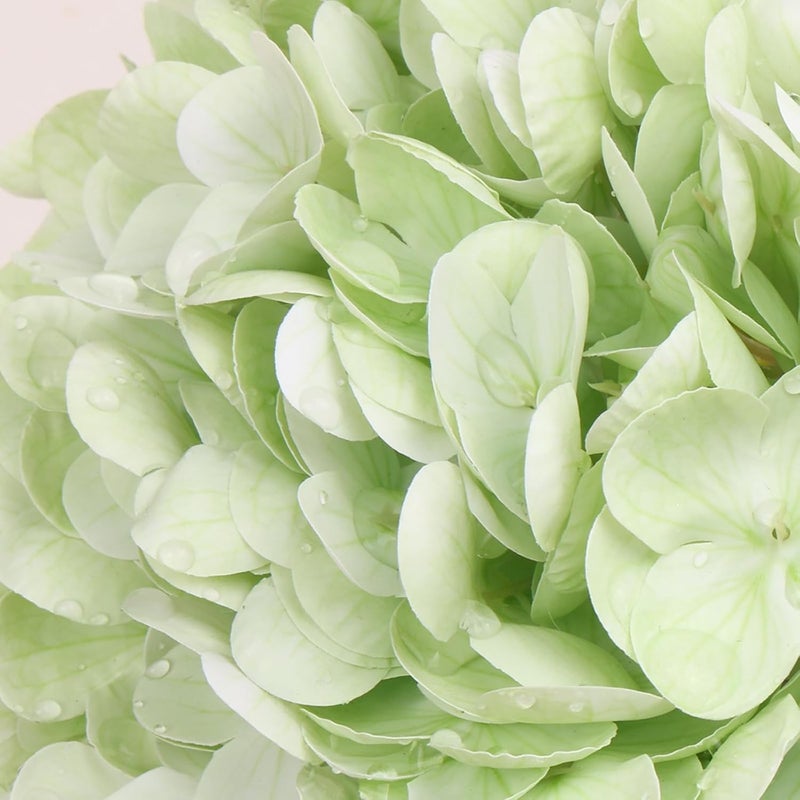 JPSOR 4pcs Green Hydrangea Artificial Flowers, 21in Real Touch Hydrangeas Flowers, Lifelike Fake Hydrangea Flower for Home Decor Party Floral Arrangements Wedding Bouquets Centerpieces - Image 4
