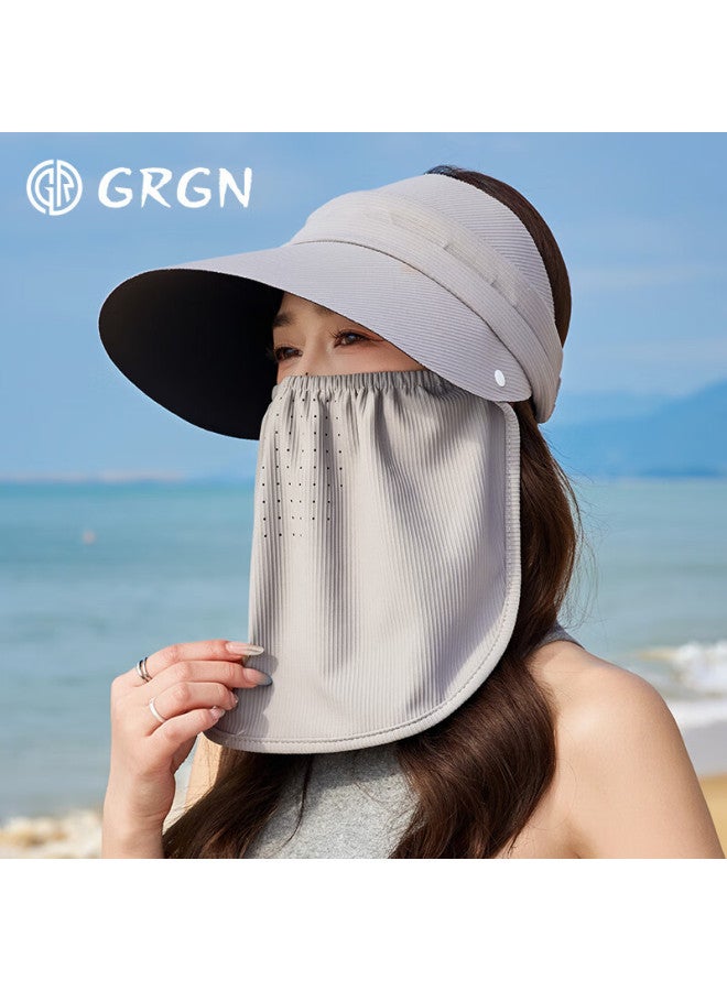 Grgn Sun Protection Hat For Women, Wide Brim Sun Hat, Fisherman Hat, Sun Hat, Outdoor Uv Protection Face Shield Hat For Women - Image 3