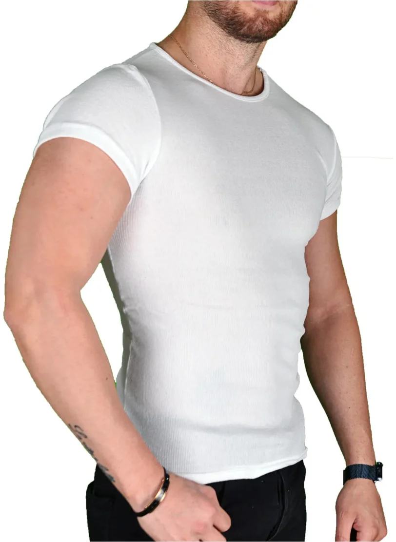 High Level Lycra Men's T-Shirt White