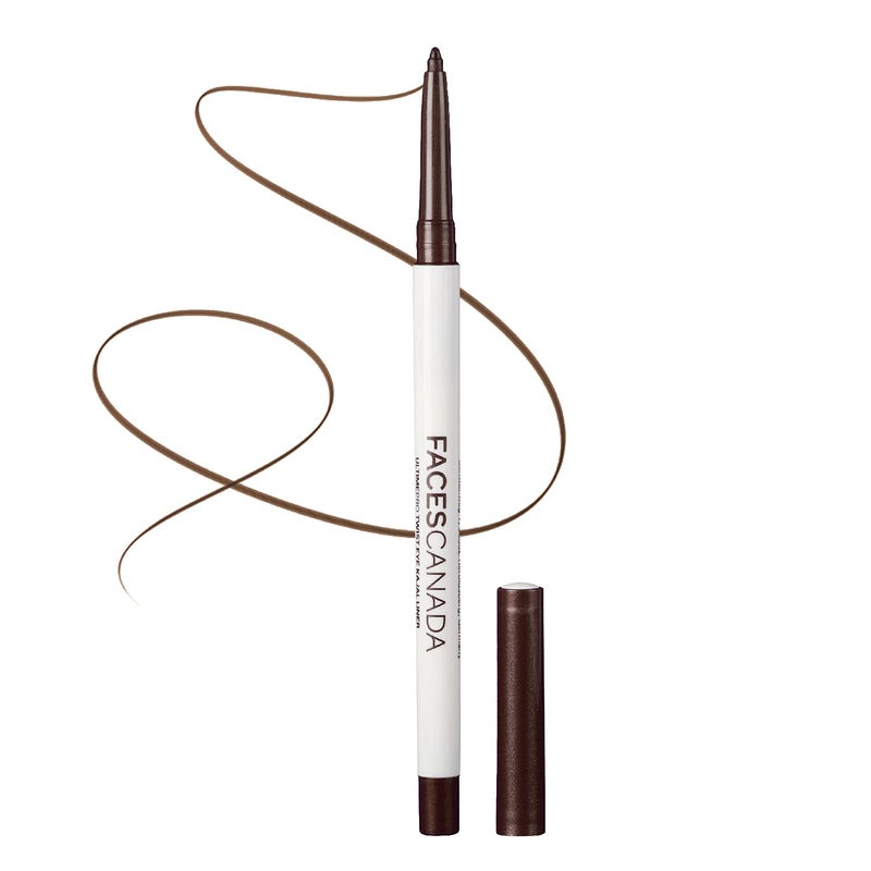 FACESCANADA Ultime Pro Twist Eyeliner Pencil - Brown | 24 HR Long Stay | Intense Color In One Stroke | Matte Finish & Soft Texture | Waterproof & Smudge Proof | 0.01 Oz/0.35g - Image 1