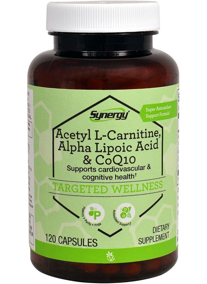 Vitacost Brand Vitacost Synergy Acetyl L-Carnitine, Alpha Lipoic Acid & CoQ10 -- 120 Capsules  - Image 1