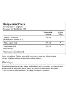 Vitacost Synergy Acetyl L-Carnitine, Alpha Lipoic Acid & CoQ10 -- 120 Capsules - pzsku/ZA1E95694D9AF3A7EB587Z/45/_/1739882203/b3ee4ec3-2202-4d1d-b088-15db2c2adae5