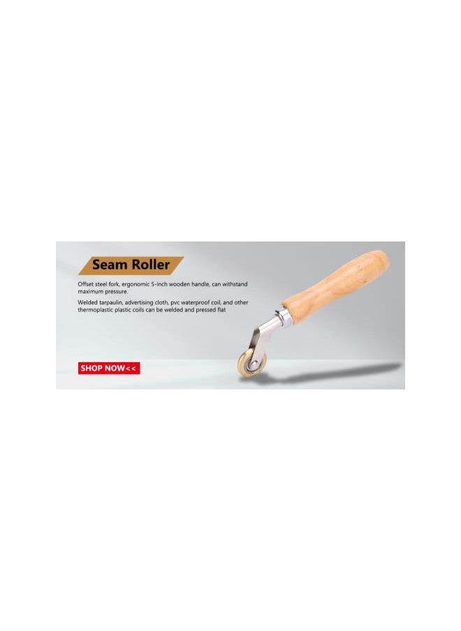 Generic - Corner Wallpaper Seam Roller, Brass Press Wheel Seam Roller Brass Penny Roller Welding Handheld Roller Tool for Welding - Image 1