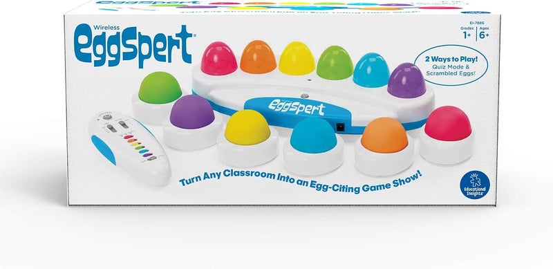 Educational Insights Wireless Eggspert 2.4 GHz - Interactive Classroom Game System with Buzzers - Image 1