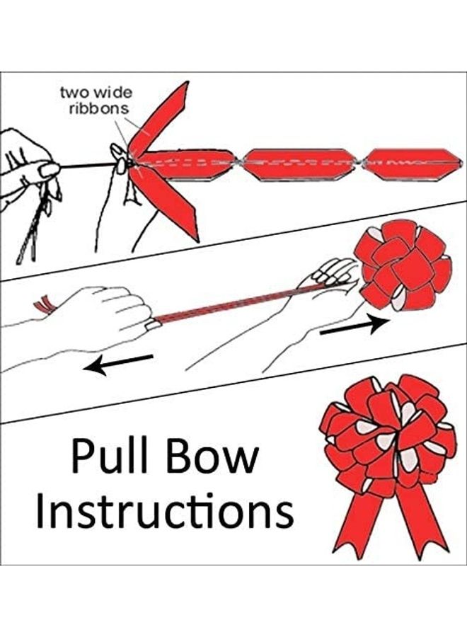 NIBEMINENT 100-Piece Pull Bow Gold/Pink - Image 4