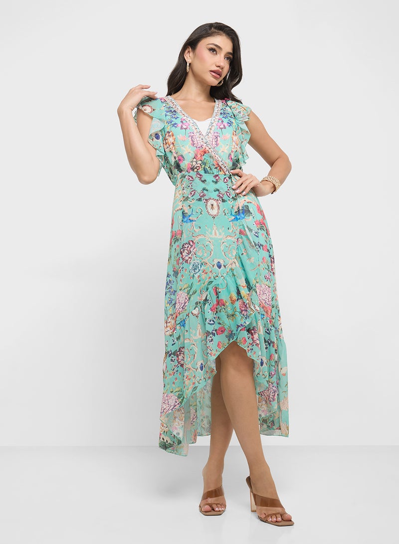 ELLA Floral Print Dress - Image 1