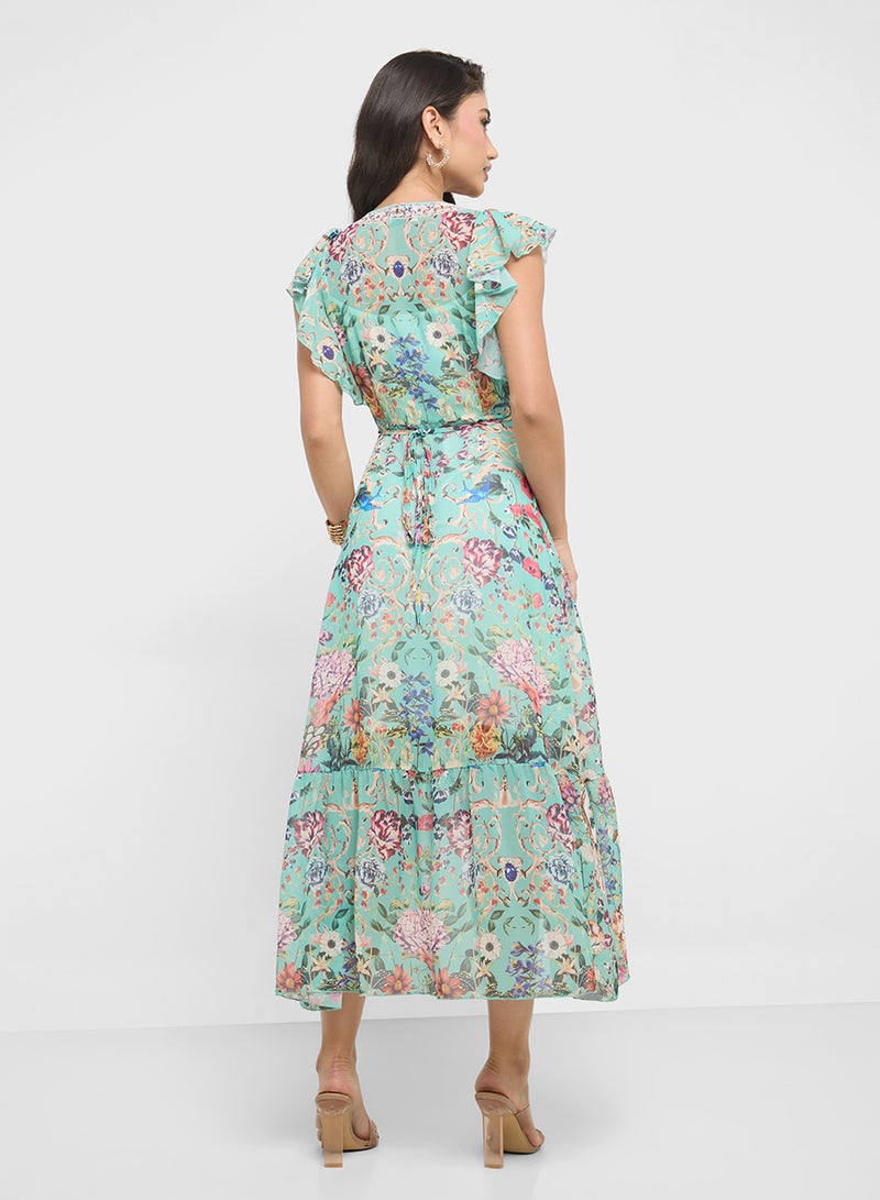 ELLA Floral Print Dress - Image 2