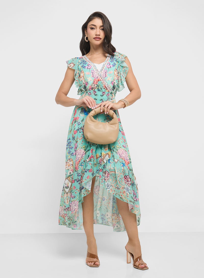 ELLA Floral Print Dress - Image 4