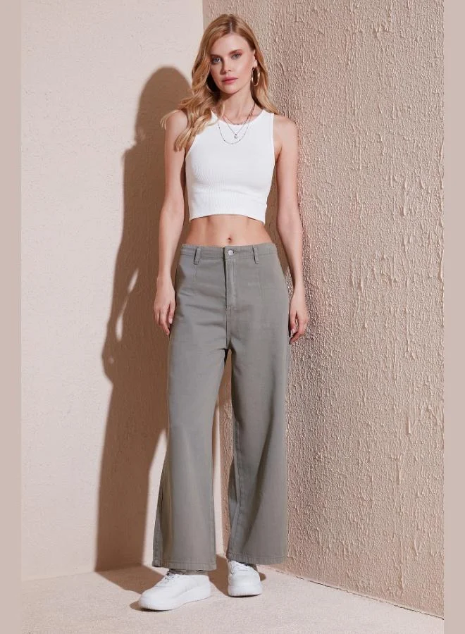 ليلا بنطلون واسع ليلا قطن للنساء