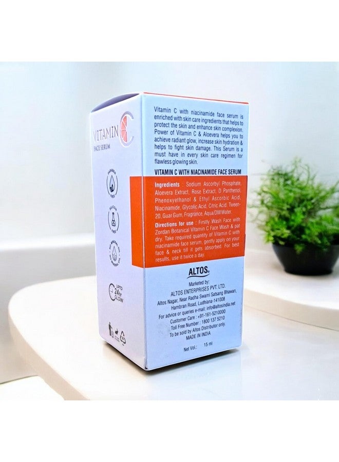 Zordan Vitamin C Face Serum with Niacinamide for Skin Booster & Glowing Skin, Unisex (30 ml) - Image 2