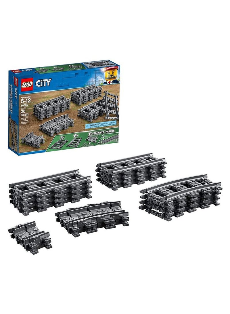 LEGO - City Tracks and Curves 20 Pieces - 60205 - Image 2
