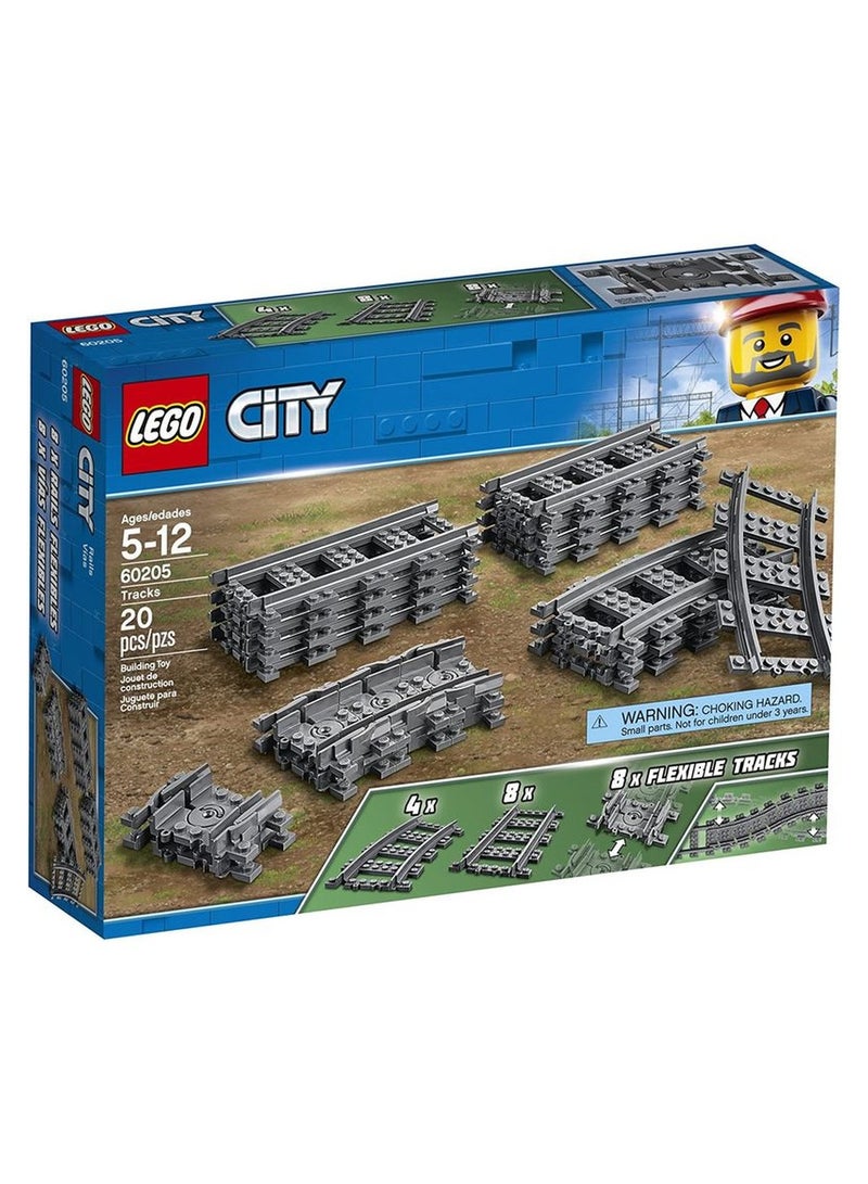 LEGO - City Tracks and Curves 20 Pieces - 60205 - Image 1