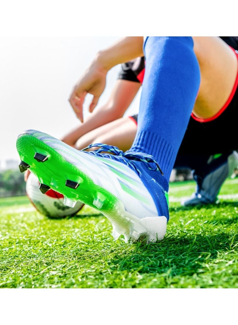 Loquat Low-Top Competition Sports Football Shoes Blue/Green  - Image 3