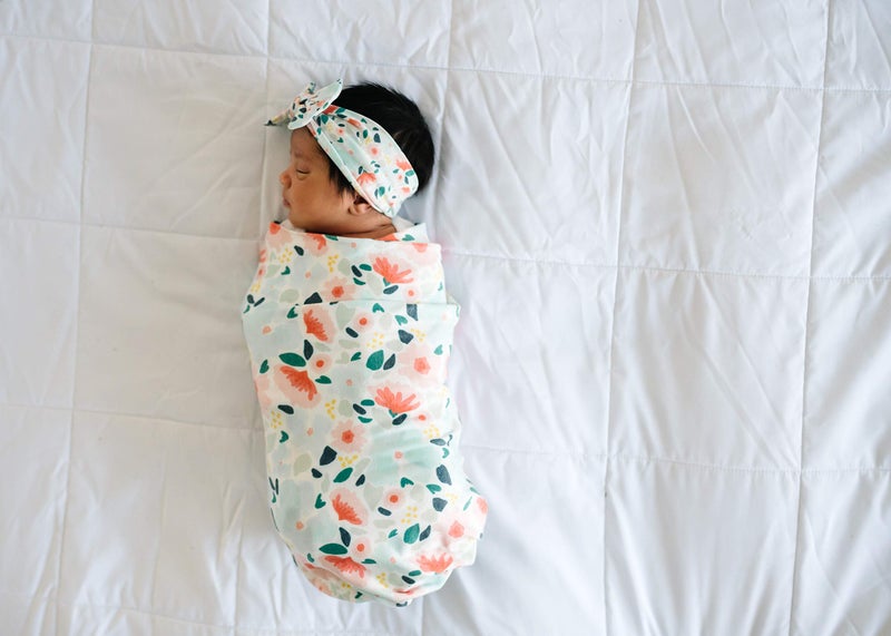 Copper Pearl Large Premium Knit Baby Swaddle Receiving Blanket Leilani - Image 4