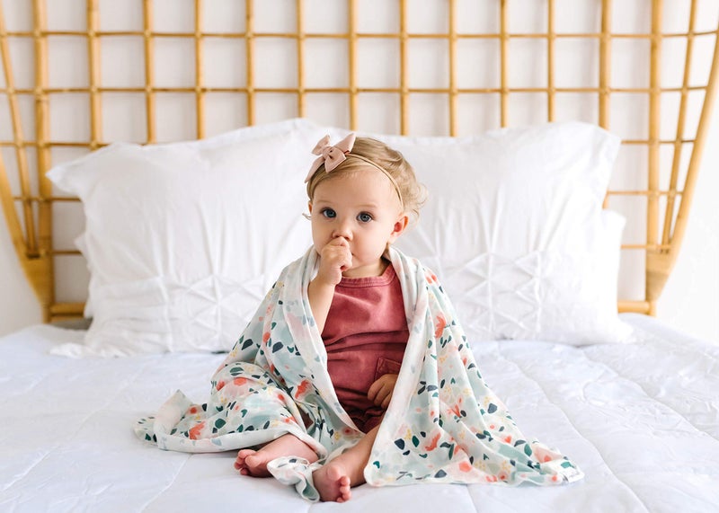 Copper Pearl Large Premium Knit Baby Swaddle Receiving Blanket Leilani - Image 5