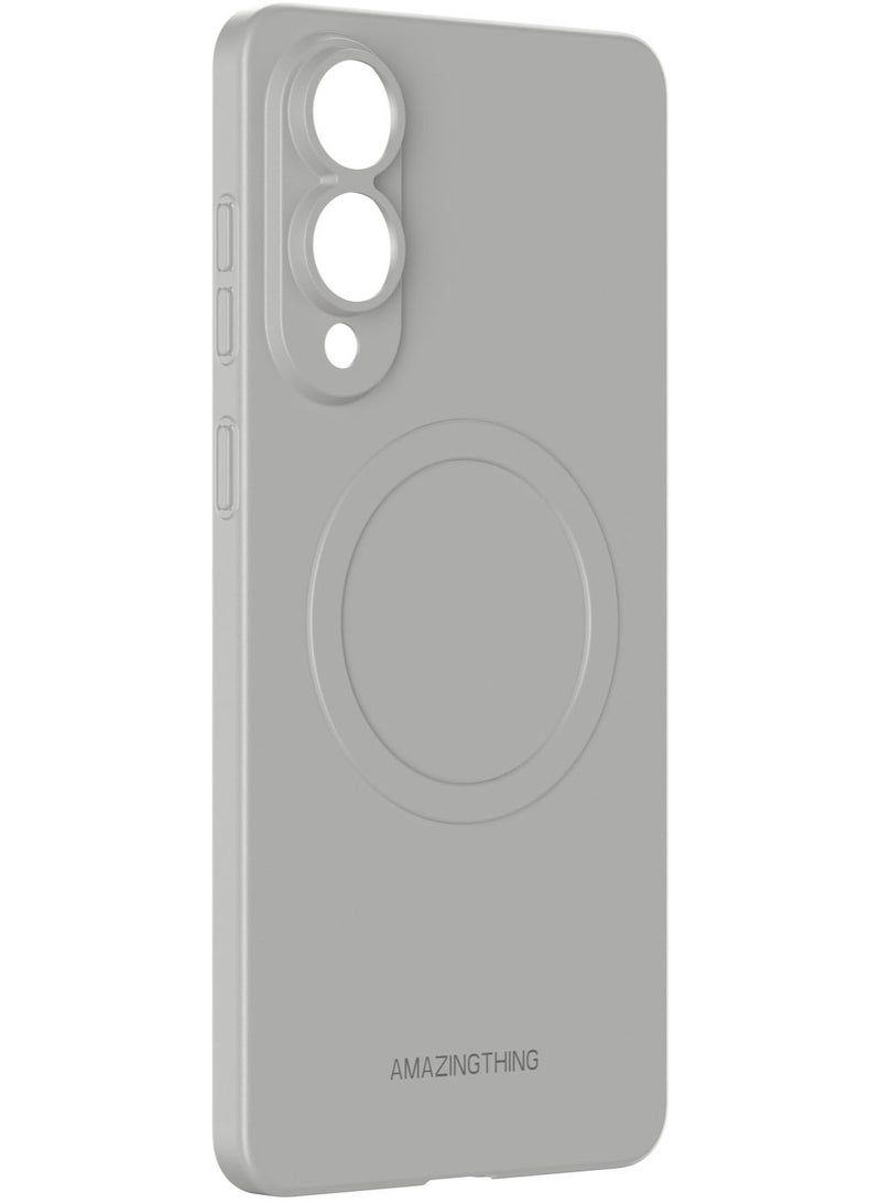 AMAZINGthing غطاء حالة Minimal Air لجهاز Samsung Galaxy S25 EDGE متوافق مع MagSafe - رمادي تيتانيوم - Image 5