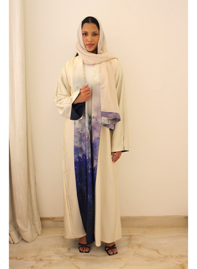 JAMEELA Womens Reversible Abaya in Armani Silk - Image 2