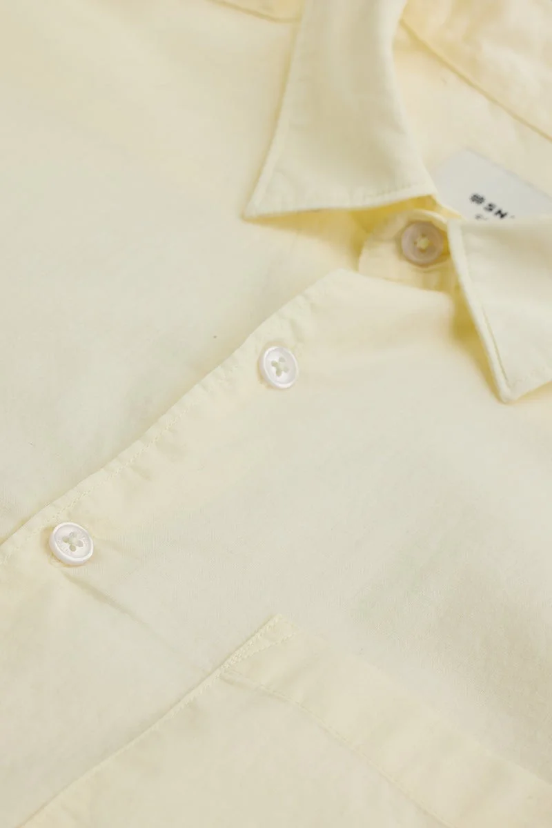 سنيتش قميص كور لاب أصفر بقصة ضيقة