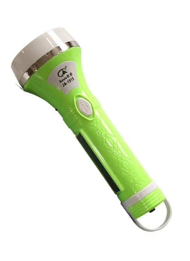 Generic Emergency Light Solar LED Flashlight High Power Torch JA-1915 Green  - Image 1