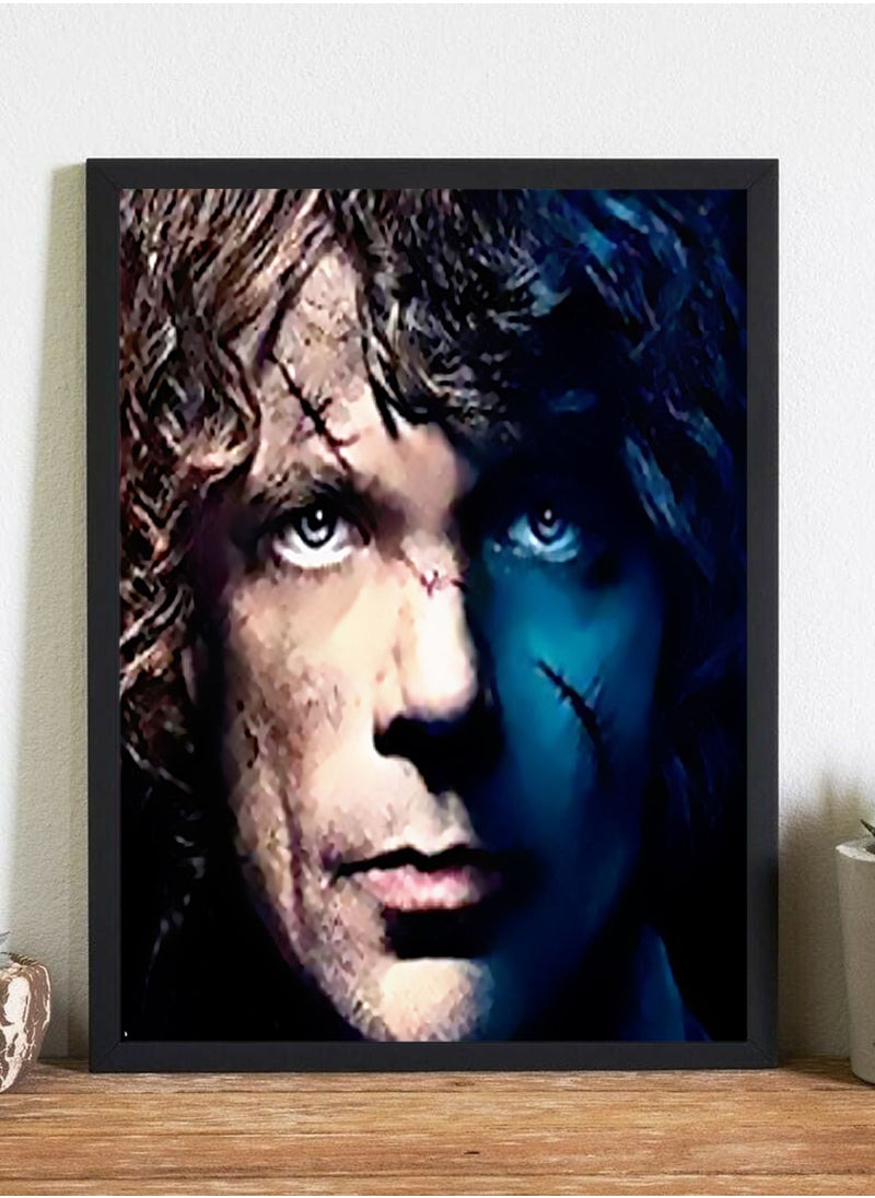 URBANTRANDS - Tyrion Lannister Game of Thrones Wall Art Poster Frame - Image 1