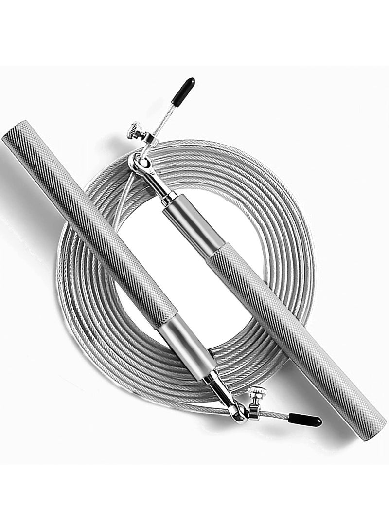 Flushrenic 1 aluminum alloy jump rope，Aluminum Alloy Speed Ropes，High Speed Adjustable Jump Rope Skipping Rope for Fitness, and Workouts, Suitable for Both Men, Women and Kids Adjustabe Jumping Rope for Gym and Home Exercises - Image 1