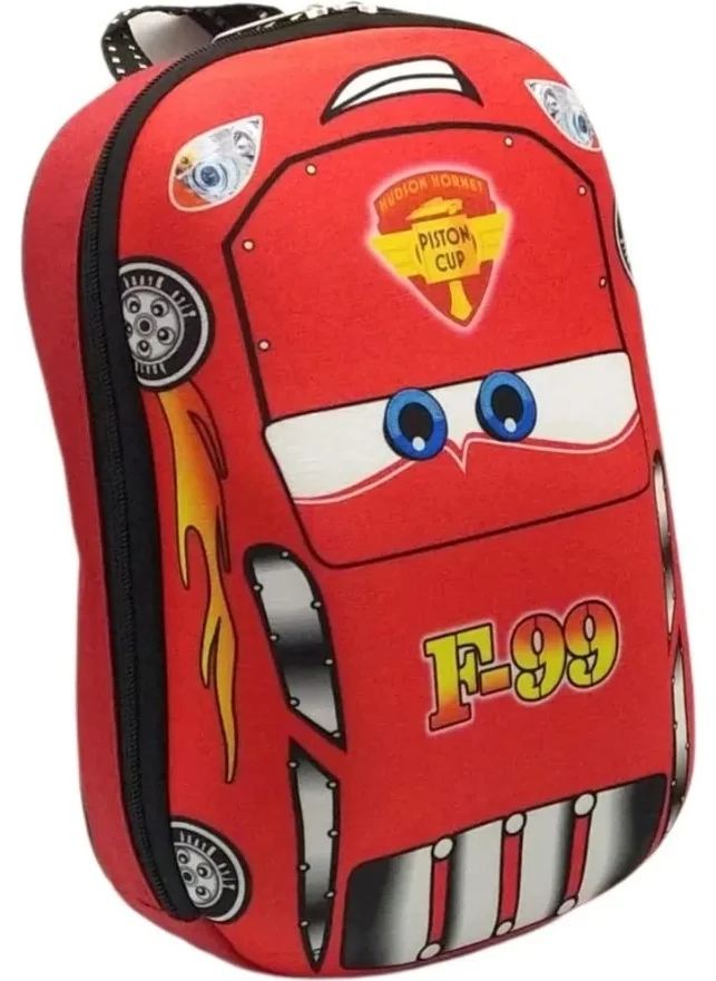 Tezzgelsin Kindergarten Nursery Cars Lightning Mcqueen 5d Embossed Children Backpack Nursery Bag